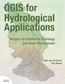 Book cover for QGIS for Hydrology by Locate Press