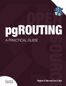 Book cover for pgRouting: A Practical Guide by Locate Press